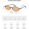 image:imageSOJOS Trendy Hexagonal Polarized Sunglasses for Women Men Retro Fashion Irregular Rhombus Shades UV400 Protection SJ1259Orange