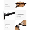 image:imageSOJOS Trendy Hexagonal Polarized Sunglasses for Women Men Retro Fashion Irregular Rhombus Shades UV400 Protection SJ1259Orange