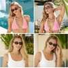 image:imageSOJOS Trendy Narrow Oval Polarized Sunglasses Womens Mens Retro 90s Y2k Small Round Vintage Sunnies SJ2717Blackbrown