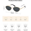 image:imageSOJOS Trendy Oval Cat Eye Polarized Sunglasses for Women Men Chic 80s 90s Retro Fashion Sunnies SJ1279GoldGrey