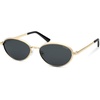 image:imageSOJOS Trendy Oval Cat Eye Polarized Sunglasses for Women Men Chic 80s 90s Retro Fashion Sunnies SJ1279GoldGrey
