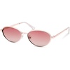 image:imageSOJOS Trendy Oval Cat Eye Polarized Sunglasses for Women Men Chic 80s 90s Retro Fashion Sunnies SJ1279Rose GoldGradient Pink