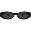 image:imageSOJOS Trendy Oval Polarized Sunglasses Womens Retro Narrow Chic Thin Y2k Sunnies SJ2364BlackGrey