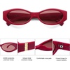 image:imageSOJOS Trendy Oval Polarized Sunglasses Womens Retro Narrow Chic Thin Y2k Sunnies SJ2364Rose PinkPink Tint