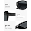 image:imageSOJOS Trendy Oval Polarized Sunglasses for Women Classic Round Retro UV Protection Shade SJ2675Black Frame Grey Lens