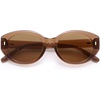 image:imageSOJOS Trendy Oval Polarized Sunglasses for Women Classic Round Retro UV Protection Shade SJ2675Brown Frame Brown Lens