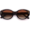 image:imageSOJOS Trendy Oval Polarized Sunglasses for Women Classic Round Retro UV Protection Shade SJ2675Tortoise Frame Brown Lens
