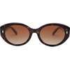 image:imageSOJOS Trendy Oval Polarized Sunglasses for Women Classic Round Retro UV Protection Shade SJ2675Tortoise Frame Brown Lens