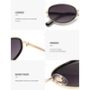 image:imageSOJOS Trendy Oval Polarized Sunglasses for Women Men 80s 90s Chic Retro Vintage Sunnies SJ1248BlackGradient Grey
