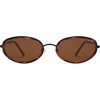 image:imageSOJOS Trendy Oval Polarized Sunglasses for Women Men 80s 90s Chic Retro Vintage Sunnies SJ1248Brown TortoiseBrown