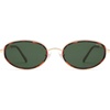 image:imageSOJOS Trendy Oval Polarized Sunglasses for Women Men 80s 90s Chic Retro Vintage Sunnies SJ1248Brown TortoiseGreen