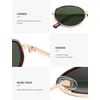 image:imageSOJOS Trendy Oval Polarized Sunglasses for Women Men 80s 90s Chic Retro Vintage Sunnies SJ1248Brown TortoiseGreen