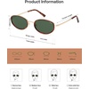 image:imageSOJOS Trendy Oval Polarized Sunglasses for Women Men 80s 90s Chic Retro Vintage Sunnies SJ1248Brown TortoiseGreen