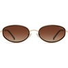 image:imageSOJOS Trendy Oval Polarized Sunglasses for Women Men 80s 90s Chic Retro Vintage Sunnies SJ1248Dark BrownReddish Brown