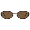 image:imageSOJOS Trendy Oval Polarized Sunglasses for Women Men 80s 90s Chic Retro Vintage Sunnies SJ1248Dark TortoiseCold Brown
