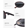 image:imageSOJOS Trendy Oval Polarized Sunglasses for Women Men 80s 90s Chic Retro Vintage Sunnies SJ1248TortoiseLight Grey