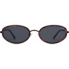 image:imageSOJOS Trendy Oval Polarized Sunglasses for Women Men 80s 90s Chic Retro Vintage Sunnies SJ1248TortoiseLight Grey