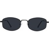 image:imageSOJOS Trendy Oval Polarized Sunglasses for Women Men Retro Fashion Shades UV400 Protection SJ1258Black
