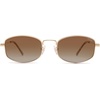 image:imageSOJOS Trendy Oval Polarized Sunglasses for Women Men Retro Fashion Shades UV400 Protection SJ1258Brown