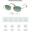 image:imageSOJOS Trendy Oval Polarized Sunglasses for Women Men Retro Fashion Shades UV400 Protection SJ1258Green