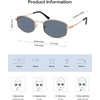 image:imageSOJOS Trendy Oval Polarized Sunglasses for Women Men Retro Fashion Shades UV400 Protection SJ1258Grey
