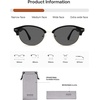 image:imageSOJOS Trendy Oval Polarized Sunglasses for Women Retro Cute Shades Sunnies SJ2687Black Frame Grey Lens