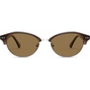 image:imageSOJOS Trendy Oval Polarized Sunglasses for Women Retro Cute Shades Sunnies SJ2687Brown Frame Brown Lens