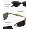 image:imageSOJOS Trendy Oval Polarized Sunglasses for Women Retro Cute Shades Sunnies SJ2687Green Frame Grey Lens