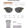 image:imageSOJOS Trendy Oval Polarized Sunglasses for Women Retro Cute Shades Sunnies SJ2687Green Frame Grey Lens