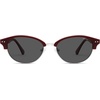 image:imageSOJOS Trendy Oval Polarized Sunglasses for Women Retro Cute Shades Sunnies SJ2687Red Frame Grey Lens
