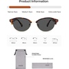 image:imageSOJOS Trendy Oval Polarized Sunglasses for Women Retro Cute Shades Sunnies SJ2687Tortoise Frame Grey Lens