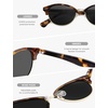 image:imageSOJOS Trendy Oval Polarized Sunglasses for Women Retro Cute Shades Sunnies SJ2687Tortoise Frame Grey Lens
