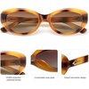 image:imageSOJOS Trendy Oval Polarized Sunglasses for Women Retro Small Cat Eye Sun Glasses 90s Shades SJ2322Multicolor
