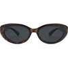 image:imageSOJOS Trendy Oval Polarized Sunglasses for Women Retro Small Cat Eye Sun Glasses 90s Shades SJ2322Tortoise