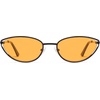 image:imageSOJOS Trendy Oval Polarized Sunglasses for WomenRetro 90s Cat Eye Shades SJ1254Black Frame Orange Lens