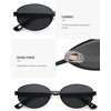 image:imageSOJOS Trendy Oval Round Polarized Sunglasses for Women Men Retro Chic Circle Shades SJ1255BlackGrey