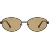 image:imageSOJOS Trendy Oval Round Polarized Sunglasses for Women Men Retro Chic Circle Shades SJ1255BlackLight Brown