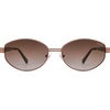 image:imageSOJOS Trendy Oval Round Polarized Sunglasses for Women Men Retro Chic Circle Shades SJ1255BrownGradient Brown