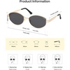 image:imageSOJOS Trendy Oval Round Polarized Sunglasses for Women Men Retro Chic Circle Shades SJ1255GoldGrey