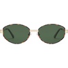 image:imageSOJOS Trendy Oval Round Polarized Sunglasses for Women Men Retro Chic Circle Shades SJ1255TortoiseGreen
