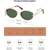 image:imageSOJOS Trendy Oval Round Polarized Sunglasses for Women Men Retro Chic Circle Shades SJ1255TortoiseGreen