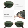 image:imageSOJOS Trendy Oval Round Polarized Sunglasses for Women Men Retro Chic Circle Shades SJ1255TortoiseGreen