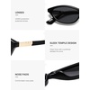 image:imageSOJOS Trendy Oval Sunglasses for Women MenFashion Petite Cat Eye Shades Thin Light Weight Rim UV400 Protected SJ2689Black