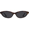 image:imageSOJOS Trendy Oval Sunglasses for Women MenFashion Petite Cat Eye Shades Thin Light Weight Rim UV400 Protected SJ2689Demi