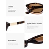 image:imageSOJOS Trendy Oval Sunglasses for Women MenFashion Petite Cat Eye Shades Thin Light Weight Rim UV400 Protected SJ2689Tortoise
