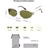 image:imageSOJOS Trendy Oval Sunglasses for WomenFashion Rimless Metal Sun Glasses Y2K Style UV400 Protected SJ1271Green