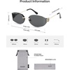 image:imageSOJOS Trendy Oval Sunglasses for WomenFashion Rimless Metal Sun Glasses Y2K Style UV400 Protected SJ1271Grey