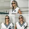 image:imageSOJOS Trendy Oval Sunglasses for WomenFashion Rimless Metal Sun Glasses Y2K Style UV400 Protected SJ1271Purple