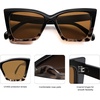 image:imageSOJOS Trendy Oversized Cateye Sunglasses Womens UV400 Designer Shades Lentes De Sol Para Mujer SJ2347Black Gradient TortoiseBrown