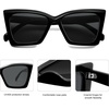 image:imageSOJOS Trendy Oversized Cateye Sunglasses Womens UV400 Designer Shades Lentes De Sol Para Mujer SJ2347BlackGrey
